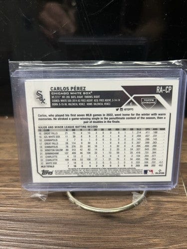 Cheap Sneaks Footwear/Sports Cards Baseball Card 2023 Topps Chrome Rookie Autograph Base Carlos Perez RC Auto #RA-CP