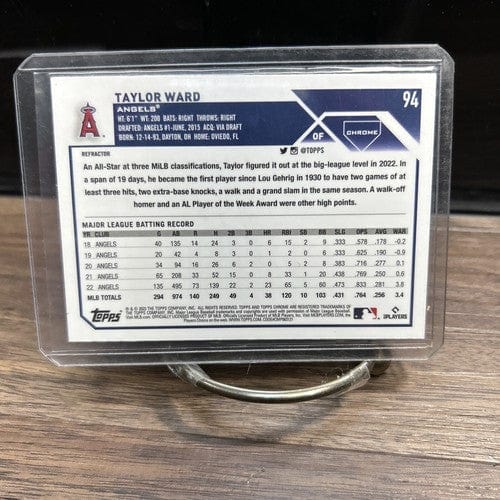 Cheap Sneaks Footwear/Sports Cards Baseball Card 2023 Topps Chrome Taylor Ward Silver Refractor #94 Angels