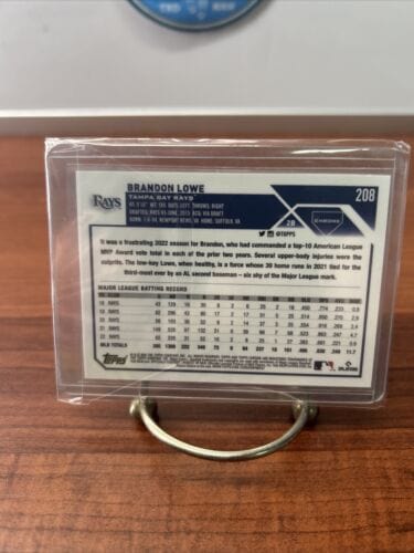 Cheap Sneaks Footwear/Sports Cards Baseball Card 2023 Topps Chrome update Brandon Lowe Blue refractor #/150 Tampa Bay
