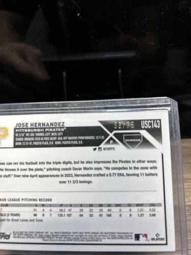Cheap Sneaks Footwear/Sports Cards Baseball Card 2023 Topps Chrome Update Yellow Mini-Diamond Refractor Jose Hernandez