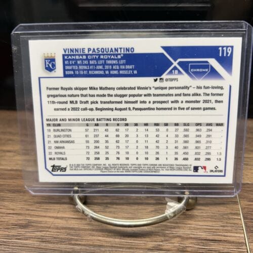 Cheap Sneaks Footwear/Sports Cards Baseball Card 2023 Topps Chrome Vinnie Pasquantino RC Kansas City Royals #119 A587