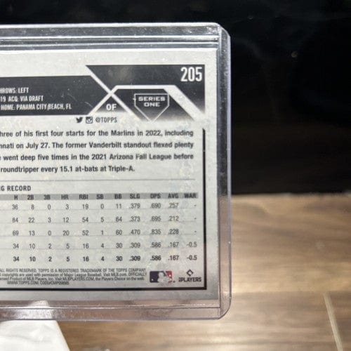 Cheap Sneaks Footwear/Sports Cards Baseball Card 2023 Topps Series 1 Baseball JJ Bleday Rookie Card #205 Miami Marlins,