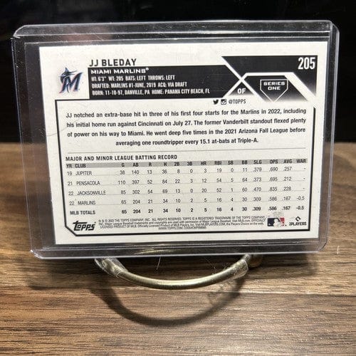 Cheap Sneaks Footwear/Sports Cards Baseball Card 2023 Topps Series 1 Baseball JJ Bleday Rookie Card #205 Miami Marlins,