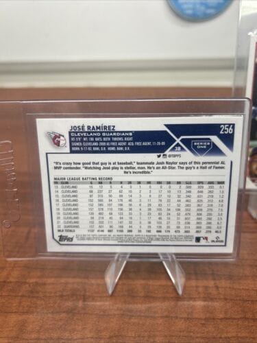 Cheap Sneaks Footwear/Sports Cards Baseball Card 2023 Topps Series 1 Jose Ramirez #256 Cleveland Guardians + Bonus Card