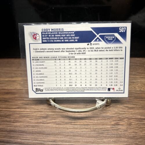 Cheap Sneaks Footwear/Sports Cards Baseball Card 2023 Topps Series 2 Rookie Rc Cody Morris Cleveland Guardians #507