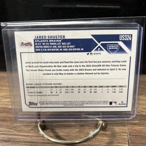 Cheap Sneaks Footwear/Sports Cards Baseball Card 2023 Topps Update US324 Jared Shuster Rookie Card (RC) Orange Foilboar