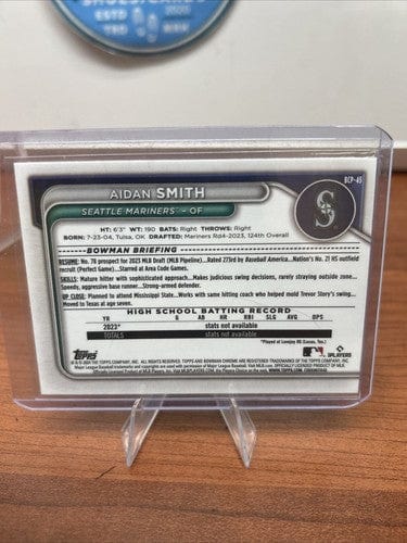 Cheap Sneaks Footwear/Sports Cards Baseball Card 2024 Bowman Baseball 1st Chrome Lunar Glow Refractor Aidan Smith BCP-4