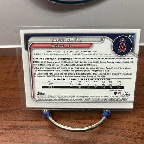 Cheap Sneaks Footwear/Sports Cards Baseball Card 2024 Bowman #BP-73 Capri Ortiz 1st Bowman Paper Los Angeles Angels