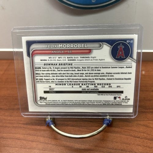 Cheap Sneaks Footwear/Sports Cards Baseball Card 2024 Bowman Chrome 1st Prospects Felix Morrobel Los Angeles Angels #BC