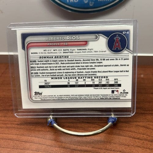 Cheap Sneaks Footwear/Sports Cards Baseball Card 2024 Bowman Chrome Alberto Rios #BCP-98 Los Angeles Angels