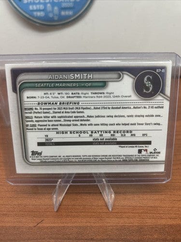 Cheap Sneaks Footwear/Sports Cards Baseball Card 2024 Bowman Chrome Prospects #BCP-45 Aidan Smith Seattle Mariners