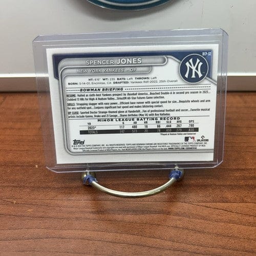 Cheap Sneaks Footwear/Sports Cards Baseball Card 2024 Bowman Chrome Spencer Jones Lunar Glow Refractor #BCP-32 NY Yanke