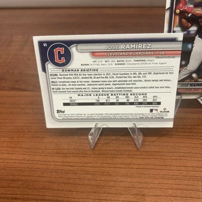 Cheap Sneaks Footwear/Sports Cards Baseball Card 2024 Bowman Jose Ramirez #65 Cleveland Guardians