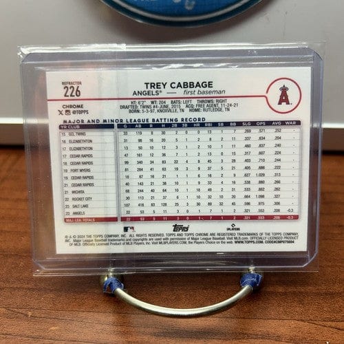 Cheap Sneaks Footwear/Sports Cards Baseball Card 2024 Topps Chrome Trey Cabbage RC Los Angeles Angels #226