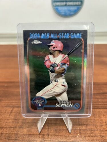 Cheap Sneaks Footwear/Sports Cards Baseball Card 2024 Topps Chrome Update MARCUS SEMIEN All Star Game Refractor Insert