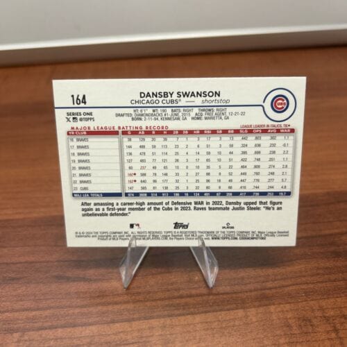 Cheap Sneaks Footwear/Sports Cards Baseball Card 2024 Topps Series One Dansby Swanson #164 Chicago Cubs MLB Baseball