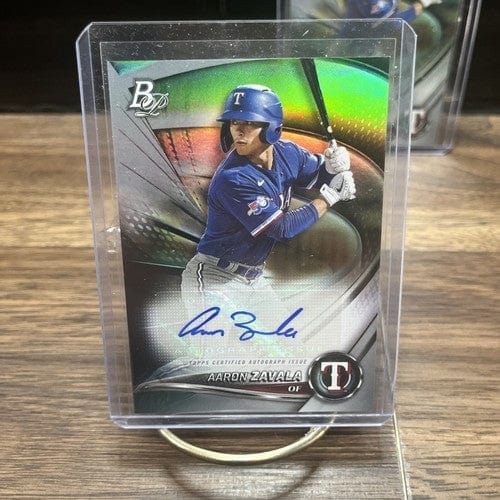 Cheap Sneaks Footwear/Sports Cards Baseball Card Aaron Zavala Texas Rangers Autographed 2022 Bowman Platinum 2 Card Lot