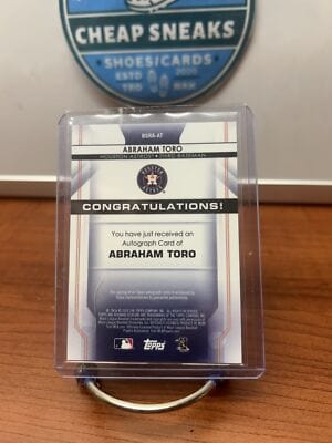 Cheap Sneaks Footwear/Sports Cards Baseball Card Abraham Toro AU,SN 2020 Bowman Sterling Rookie Autos Gold #BSRA-AT Ast
