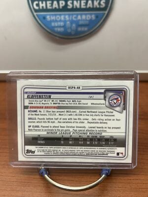 Cheap Sneaks Footwear/Sports Cards Baseball Card Adam Kloffenstein 2020 Bowman Sapp. Auto Orange Refractor #BSPA-AK Blu