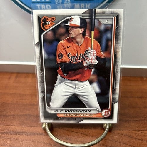 Cheap Sneaks Footwear/Sports Cards Baseball Card Adley Rutschman 2024 Bowman Prospects Base #77 Baltimore Orioles