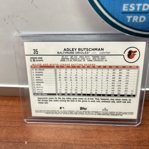 Cheap Sneaks Footwear/Sports Cards Baseball Card Adley Rutschman Lot(2) 2024 Topps Series 1 +24 Bowman Orioles