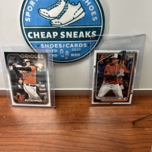 Cheap Sneaks Footwear/Sports Cards Baseball Card Adley Rutschman Lot(2) 2024 Topps Series 1 +24 Bowman Orioles