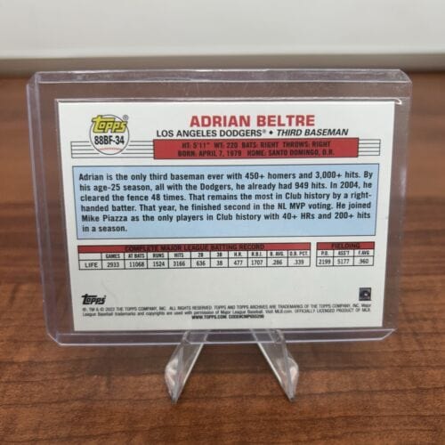 Cheap Sneaks Footwear/Sports Cards Baseball Card Adrian Beltre 2022 Topps Archives 1988 Big Foil #88BF-34 LA Dodgers In