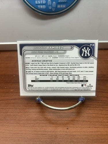 Cheap Sneaks Footwear/Sports Cards Baseball Card AGUSTIN RAMIREZ - 2024 1st BOWMAN - NEW YORK YANKEES RC - #BP-85