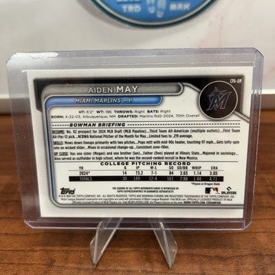 Cheap Sneaks Footwear/Sports Cards Baseball Card Aiden May 2024 Bowman Chrome Draft 1st Bowman Auto #CPA-AM Maimi Marli