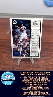 Cheap Sneaks Footwear/Sports Cards Baseball Card Al Nipper 1989 Upper Deck #494 Chicago Cubs