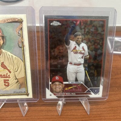 Cheap Sneaks Footwear/Sports Cards Baseball Card Albert Pujols, Yadier Molina Lot(3) 2023 Topps Chrome #143,#14 2023 Al