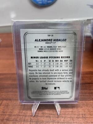 Cheap Sneaks Footwear/Sports Cards Baseball Card Alejandro Hidalgo 2022 Bowman Platinum Ice Foilboard #TOP-20 Angels