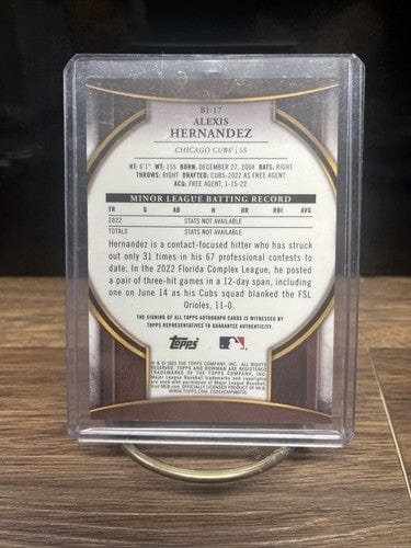 Cheap Sneaks Footwear/Sports Cards Baseball Card Alexis Hernandez Chi. Cubs 2023 Bowman Invicta Autograph BI-17 Refract