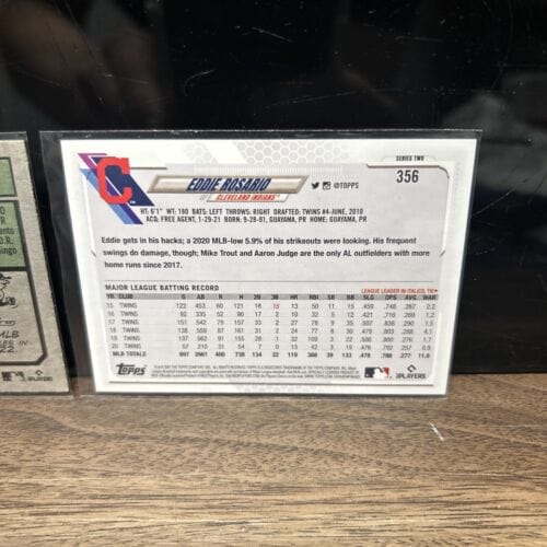 Cheap Sneaks Footwear/Sports Cards Baseball Card Amed Rosario Cleveland Gurdians Lot(2) 2021 Topps Series 2, 2023 Topps