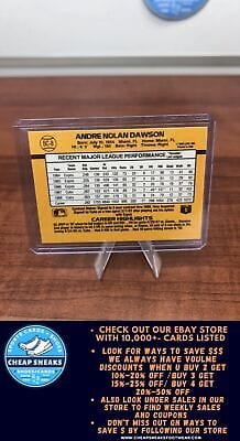 Cheap Sneaks Footwear/Sports Cards Baseball Card Andre Dawson 1989 Donruss Bonus MVP's #BC-8d Chicago Cubs