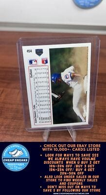 Cheap Sneaks Footwear/Sports Cards Baseball Card Andre Dawson 1991 Upper Deck #454c Chicago Cubs