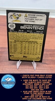 Cheap Sneaks Footwear/Sports Cards Baseball Card Andrew Benintendi 2022 Topps Heritage #690 New York Yankees