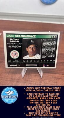 Cheap Sneaks Footwear/Sports Cards Baseball Card Andy Stankiewicz RC 1992 Pinnacle #564 New York Yankees