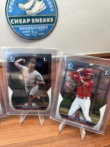Cheap Sneaks Footwear/Sports Cards Baseball Card Angel 1st Bowman Lot (5) 3 Jorge Ruiz,De’ Jesus, Minnacci
