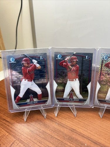 Cheap Sneaks Footwear/Sports Cards Baseball Card Angels 2022/2023 Bowman Chrome Lot Of 9