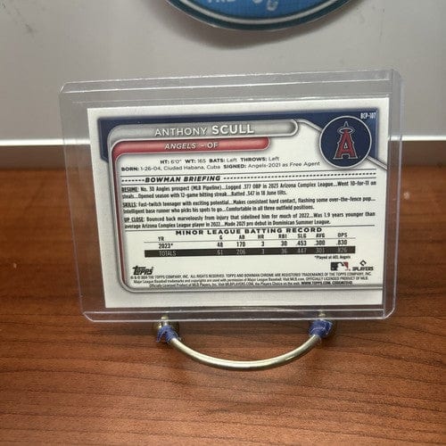 Cheap Sneaks Footwear/Sports Cards Baseball Card Anthony Scull 2024 Bowman Chrome Prospects #BCP-107 Los Angeles Angels