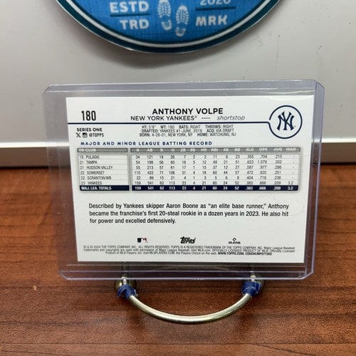 Cheap Sneaks Footwear/Sports Cards Baseball Card Anthony Volpe 2024 Topps Baseball Series 1 Future Stars #180 New York