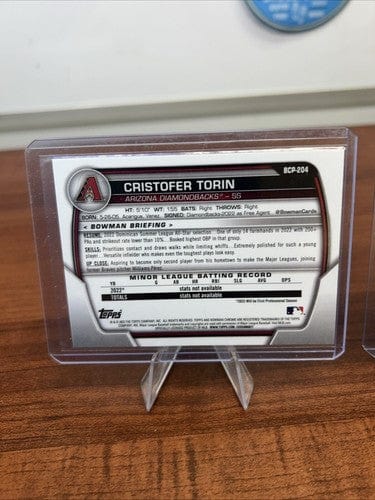 Cheap Sneaks Footwear/Sports Cards Baseball Card Arizona Diamondbacks 2023 1st Boman Chrome Lot Cristofer Tofin, Druw J