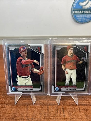 Cheap Sneaks Footwear/Sports Cards Baseball Card Arizona Diamondbacks 2023 /2024 Bowman Chrome Lot Troy,Hurley,C. Cerda
