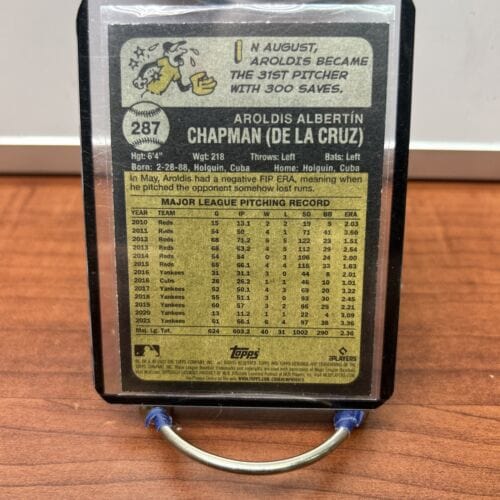 Cheap Sneaks Footwear/Sports Cards Baseball Card Aroldis Chapman 2022 Topps Heritage New York Yankees #287 Card