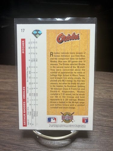 Cheap Sneaks Footwear/Sports Cards Baseball Card Arthur Rhodes 1992 Upper Deck STAR ROOKIE card #17