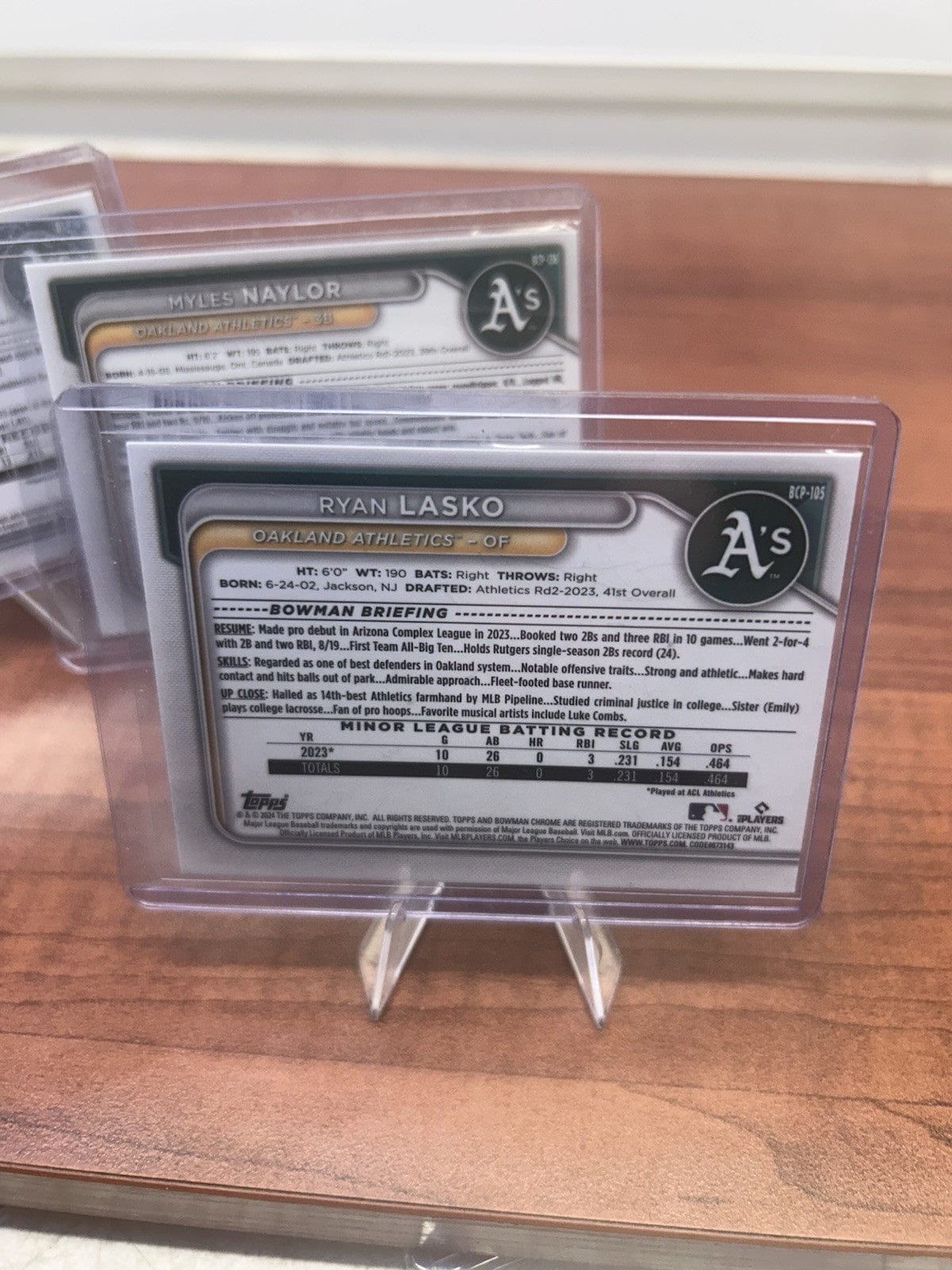Cheap Sneaks Footwear/Sports Cards Baseball Card Athletics 2024 Bowman Chrome,23 Topps Chrome Lot Myles Naylor,Jacob Wi
