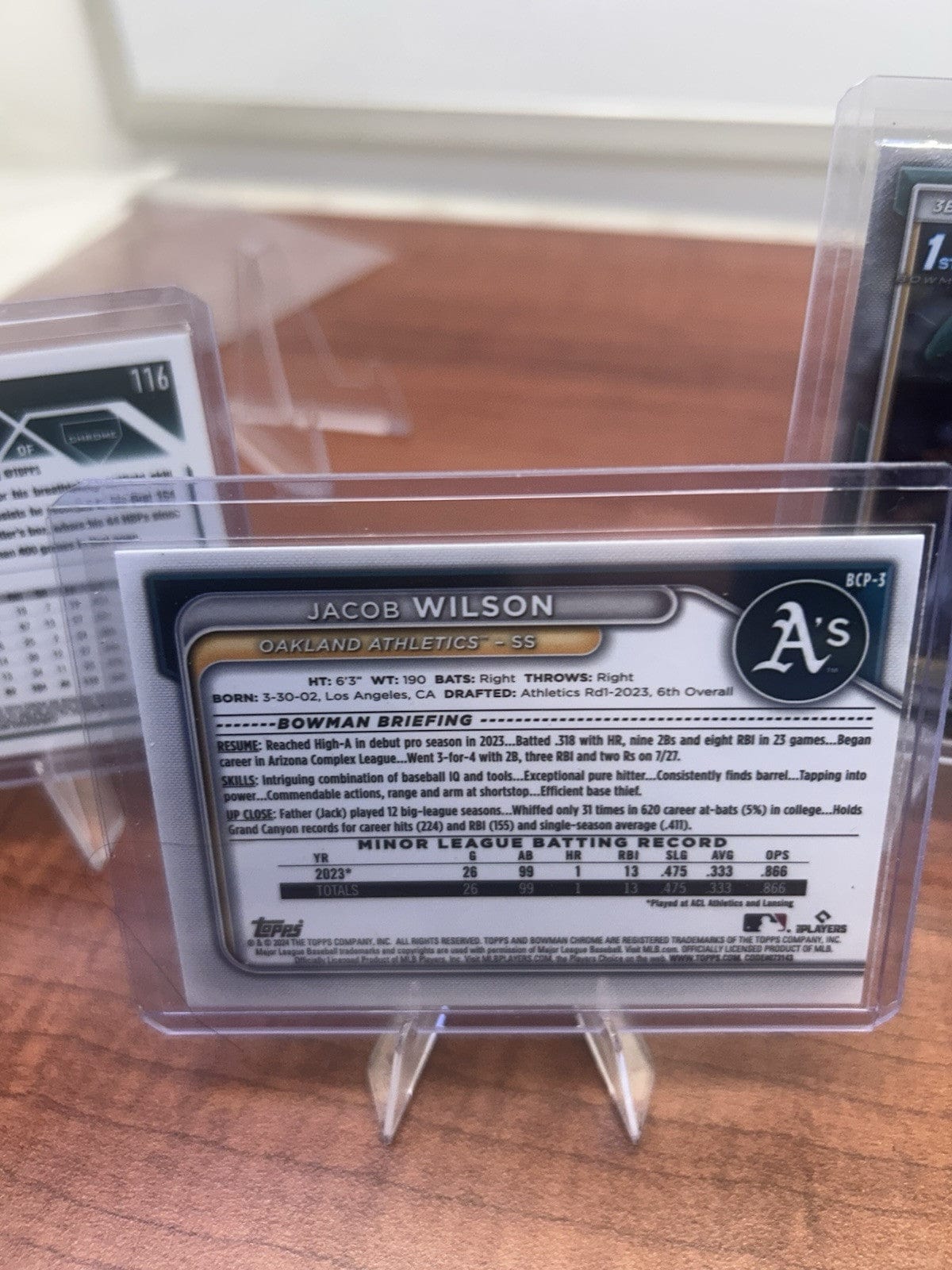 Cheap Sneaks Footwear/Sports Cards Baseball Card Athletics 2024 Bowman Chrome,23 Topps Chrome Lot Myles Naylor,Jacob Wi