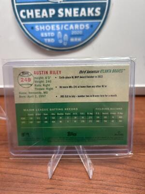 Cheap Sneaks Footwear/Sports Cards Baseball Card Austin Riley 2023 Topps Chrome Platinum Anniversary #249 Atlanta Brave