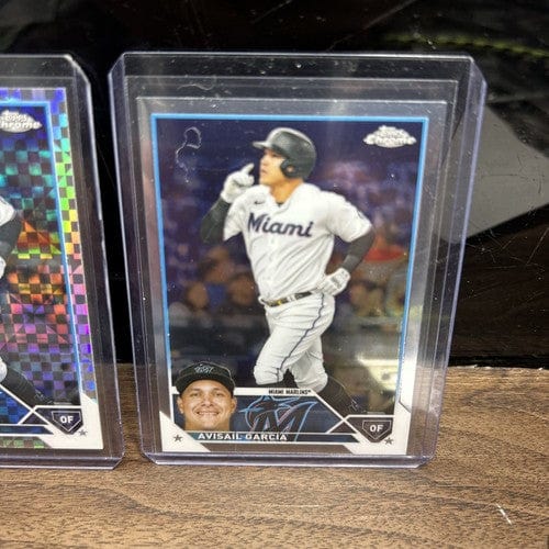 Cheap Sneaks Footwear/Sports Cards Baseball Card Avisail Garcia Lot(2) 2023 Topps Chrome X-Factor Refractor+Base#35 Mia